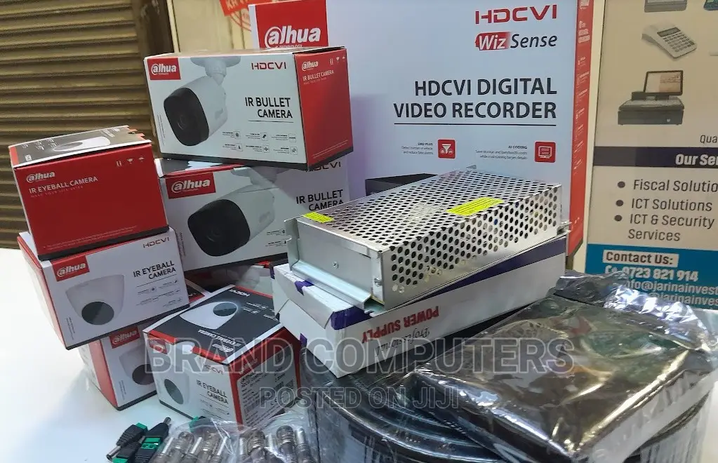 Full Kit Dahua 8 CCTV Cameras Complete System Package Kit