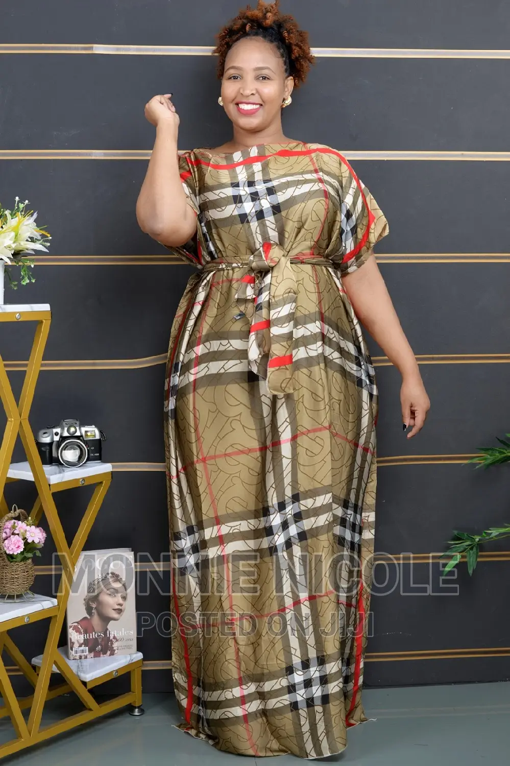 Silk Dera With Scarf