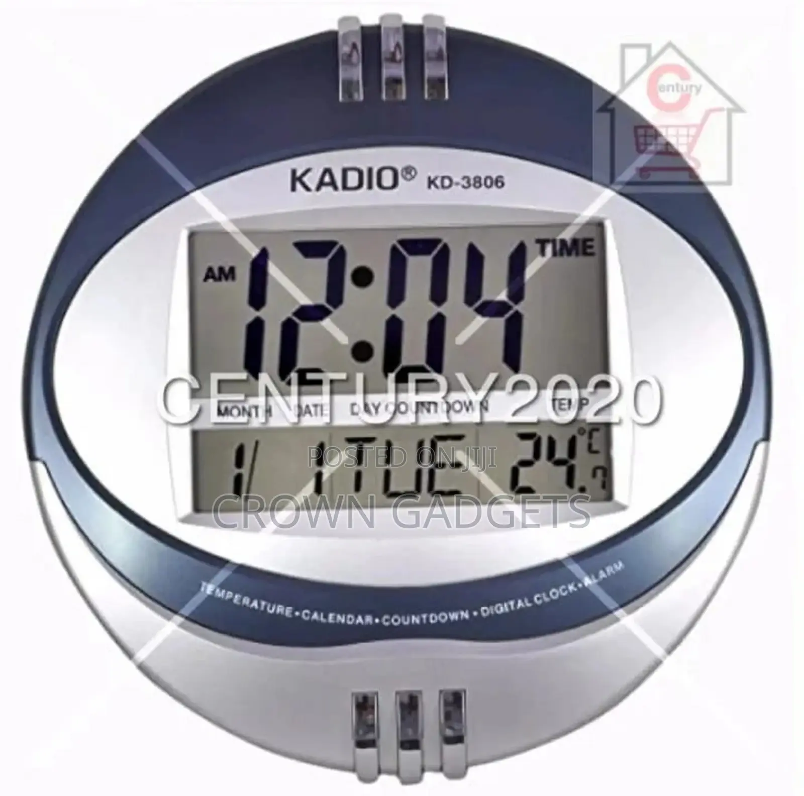 KADIO LCD Wall Desk Clock