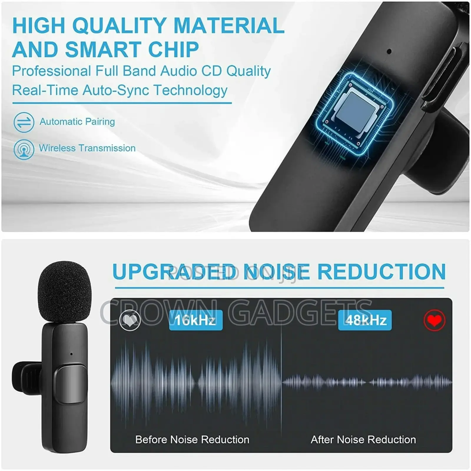 Wireless Lavalier Microphone for Cell Phones