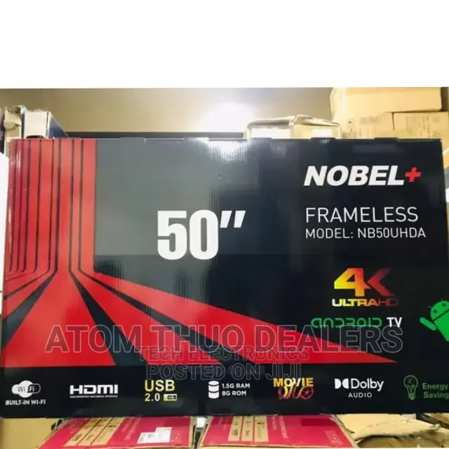 Nobel 50” Frameless Ultra HD Android Tv, Netflix Wifi