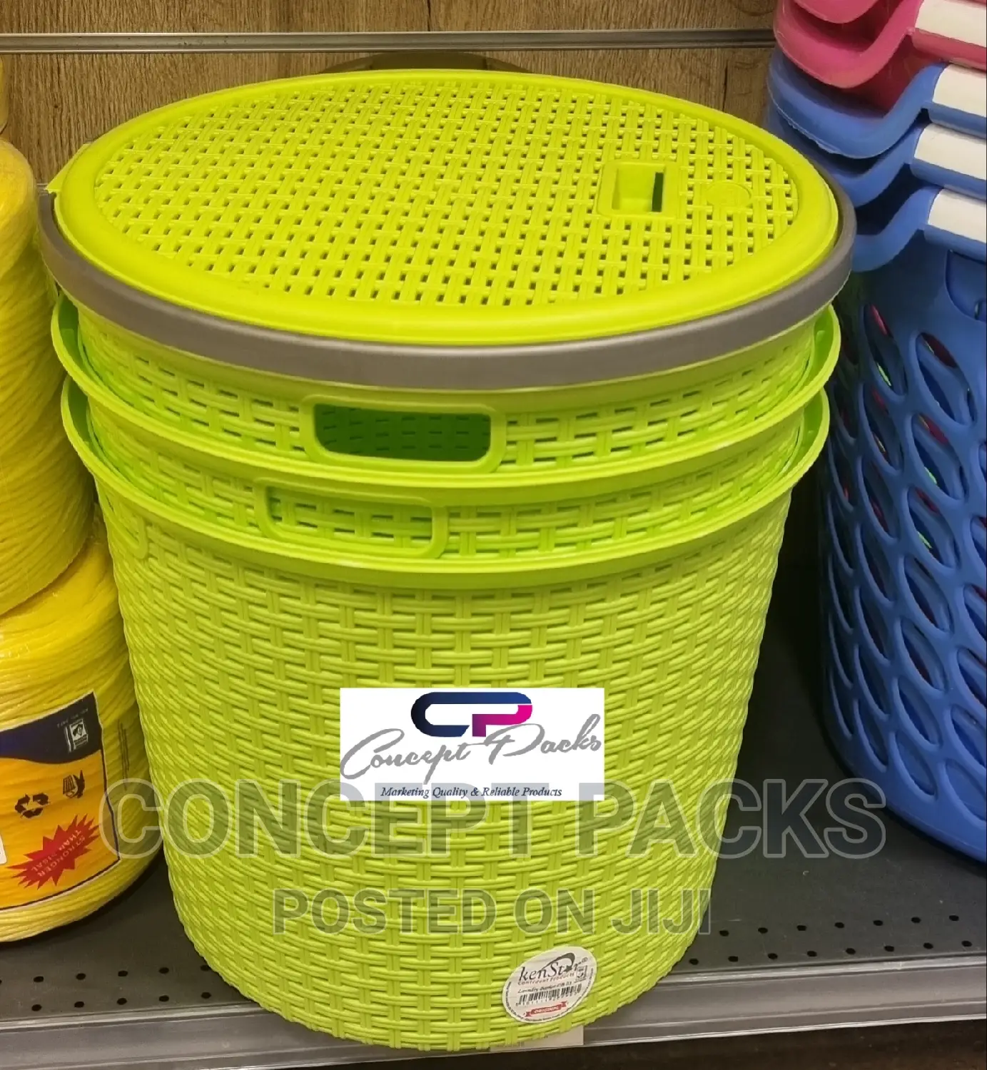 Round Laundry Cloth Storage Basket.