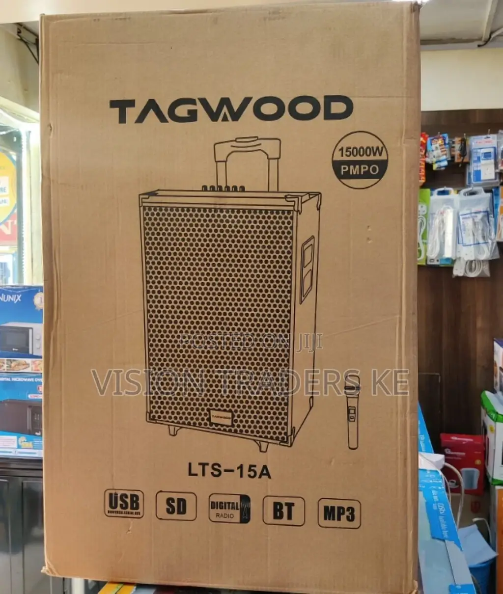 Tagwood 15 Inches Trolley Speaker