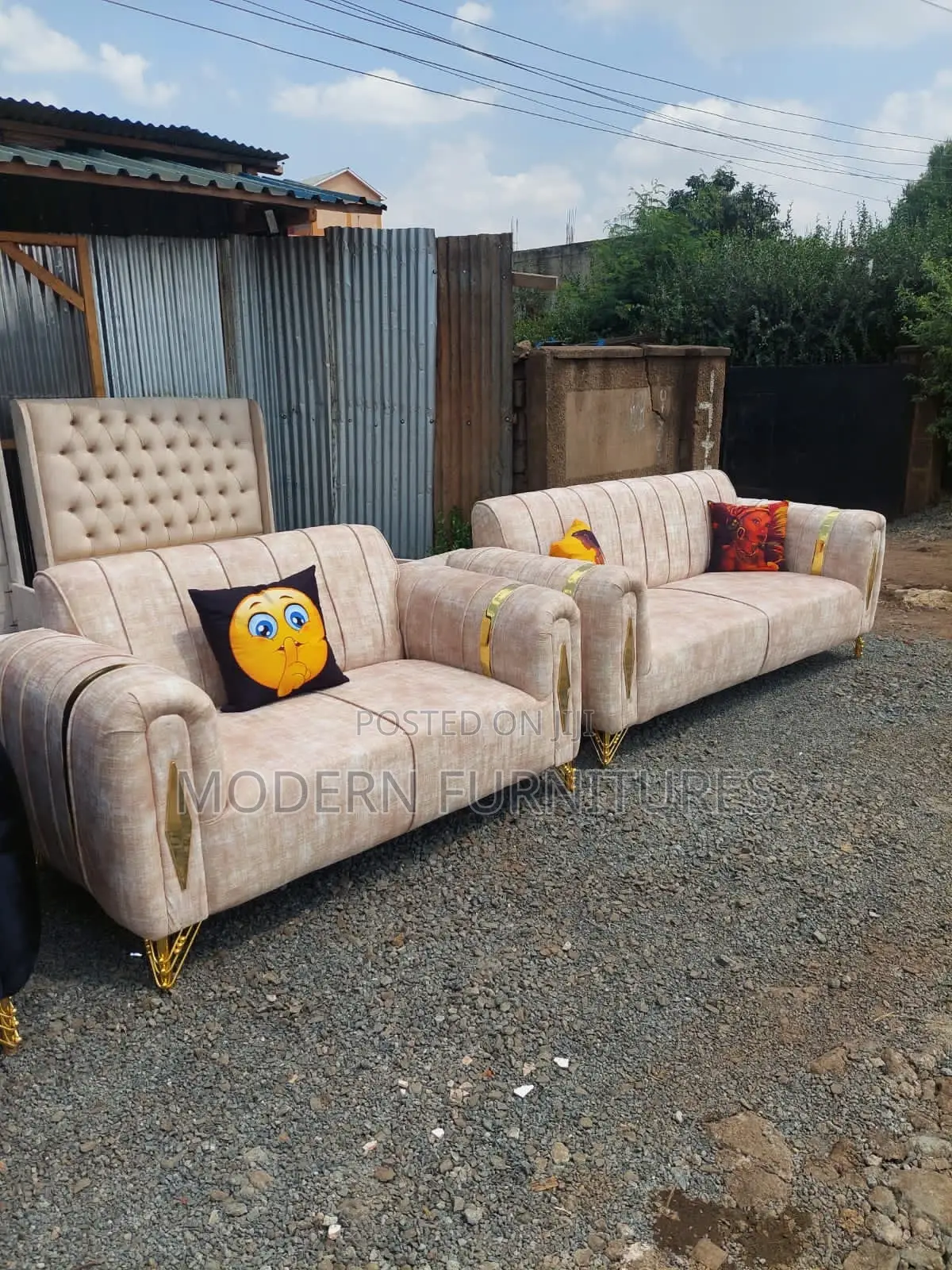 Brown 5 Seater Sofa