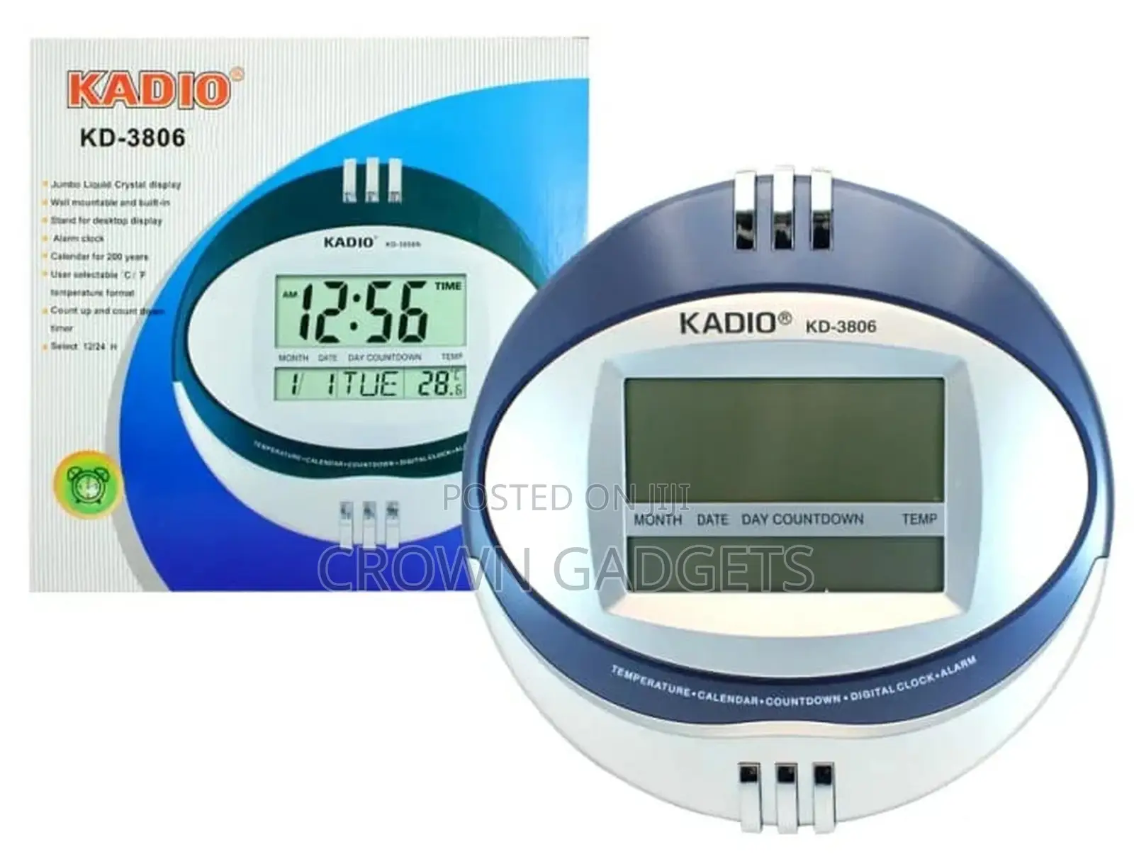 KADIO Clock KD-3806 Digital