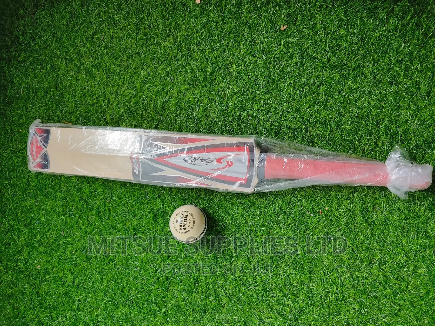 Soft Ball Cricket Bat With Cricket Ball 5.5 Oz White W/Bag
