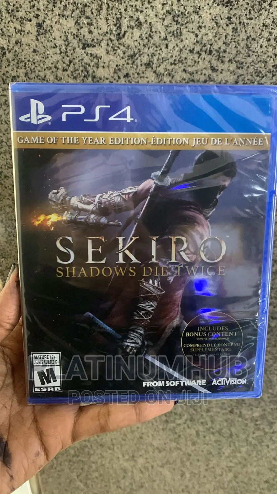 Play Station 4 Sekiro Shadows Die Twice