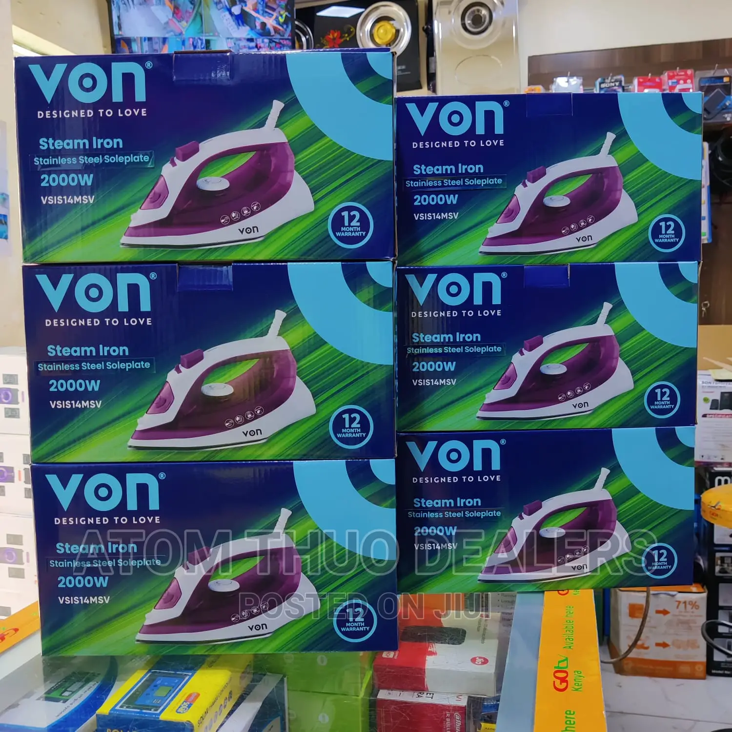 Von Steam Iron Box 
