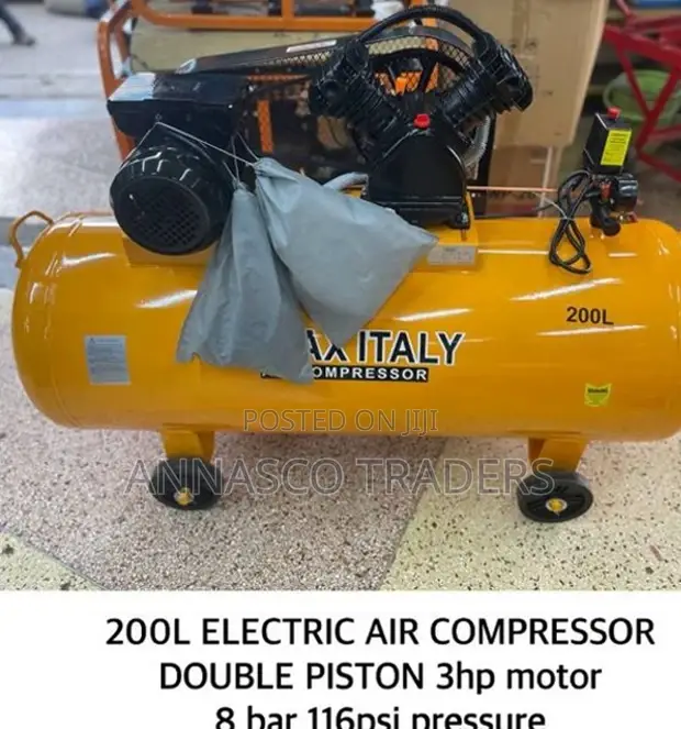 KMAX ITALY 200L Electric Air Compressor Double Piston 3HP Mo