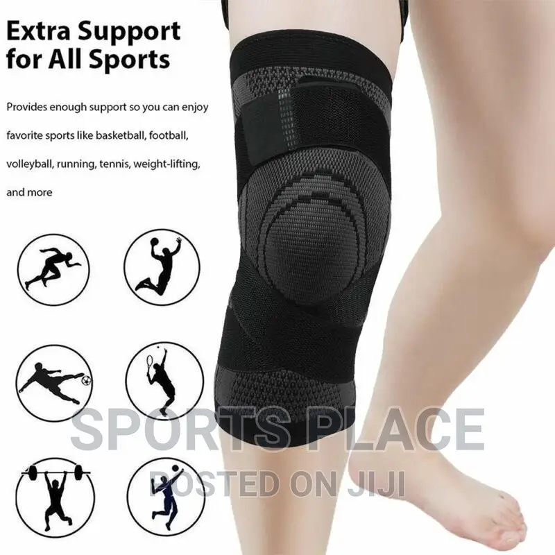 Knee Support Sleeve With Straps - Pair
