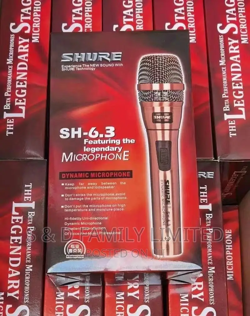 Shure SH-6.3 Corded Microphone