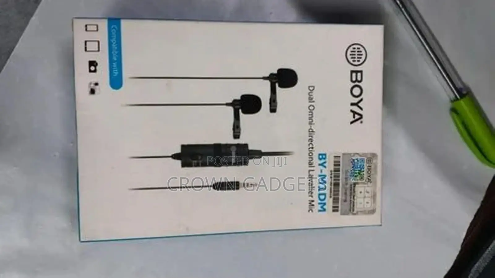Single BY-M1DM 4m Dual-Head Condenser Lavalier Lapel Mic