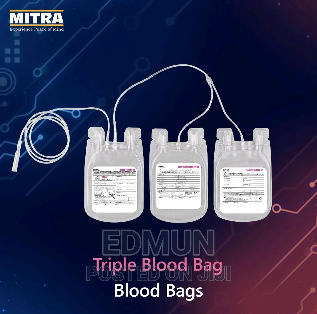 Triple Plastic Blood Bag - 450ml CPDA-1
