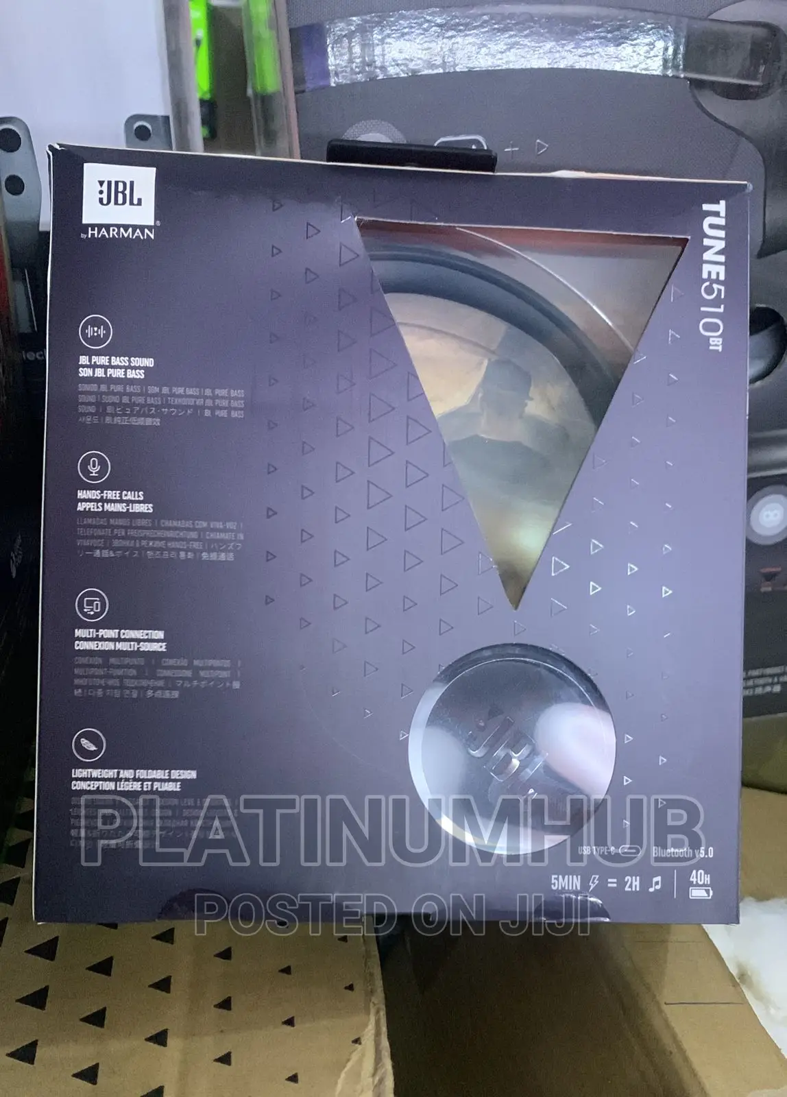JBL Tune 510 Pure Bass Wireless Headphones