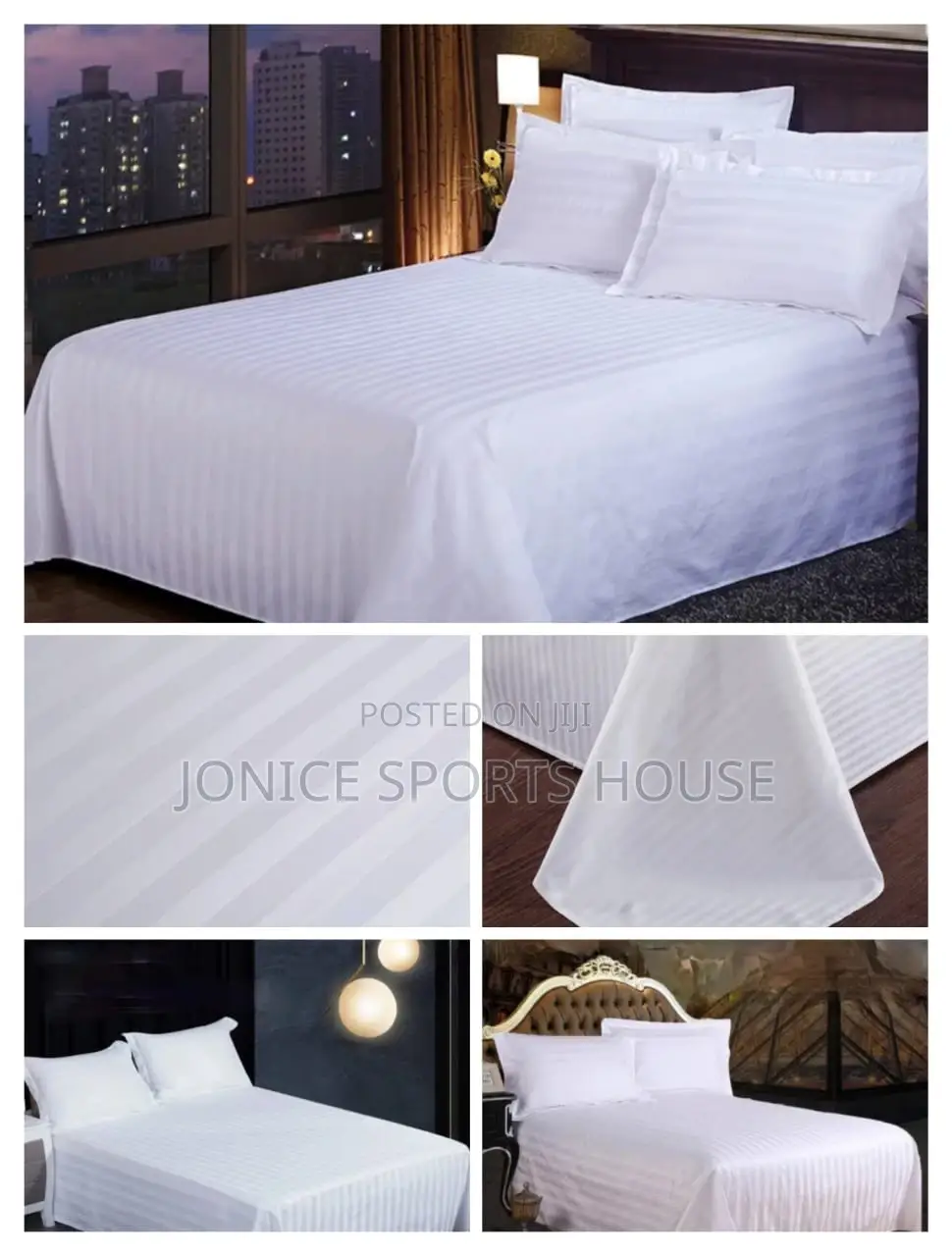 Satin Striped Bedsheets
