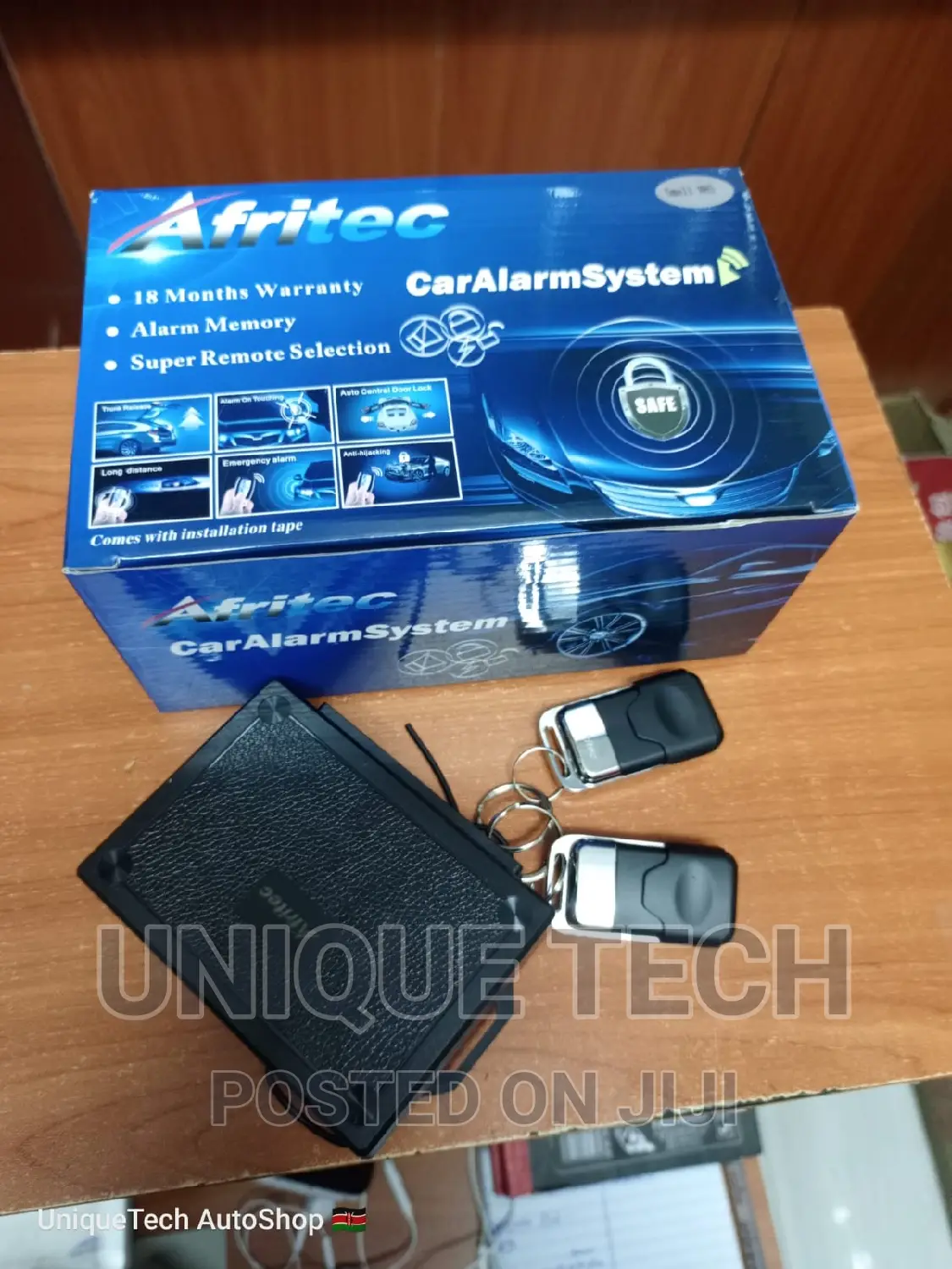 Afritec Car Alarm Without Cut -Car Alarm System