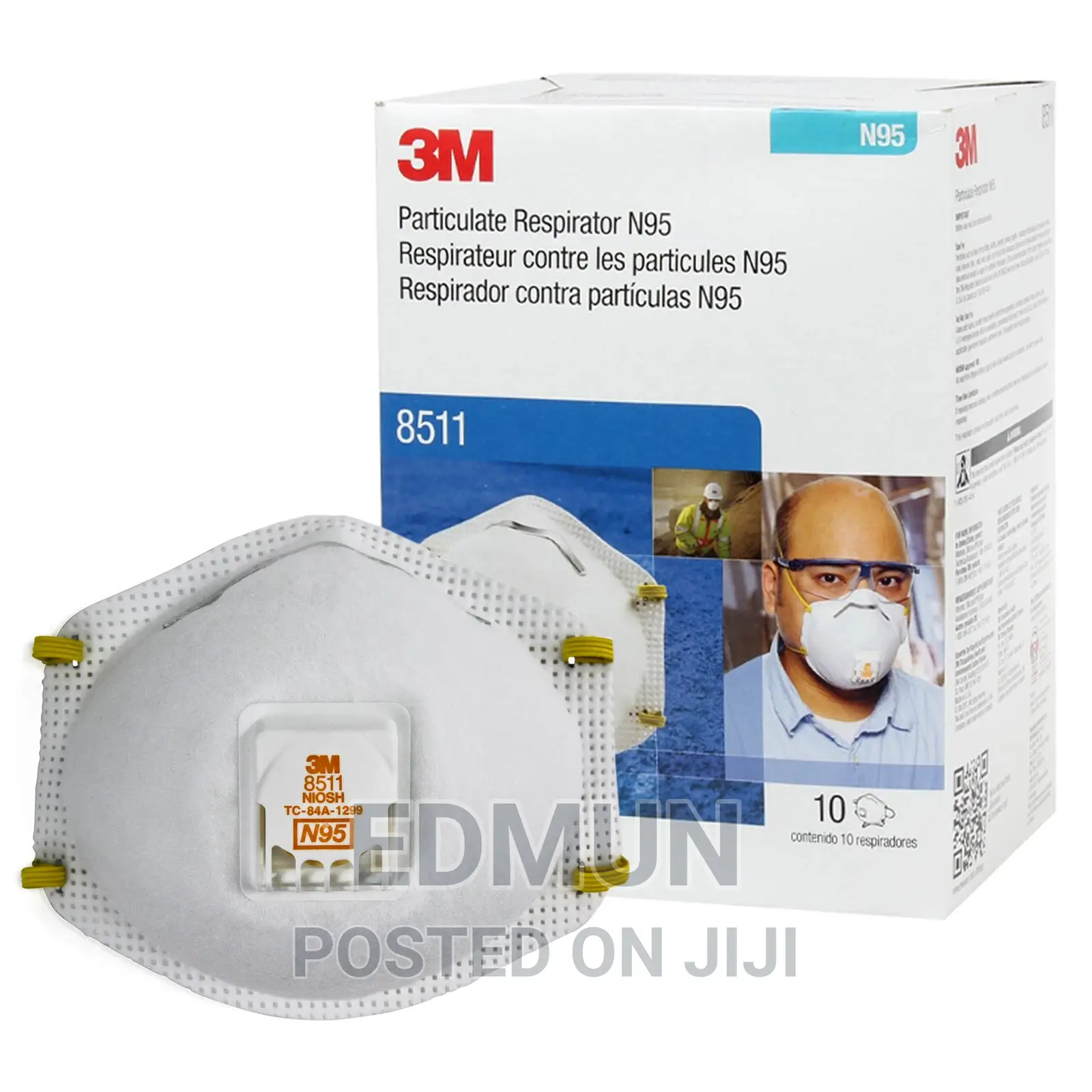 3M N95 8511 Masks With Respirator