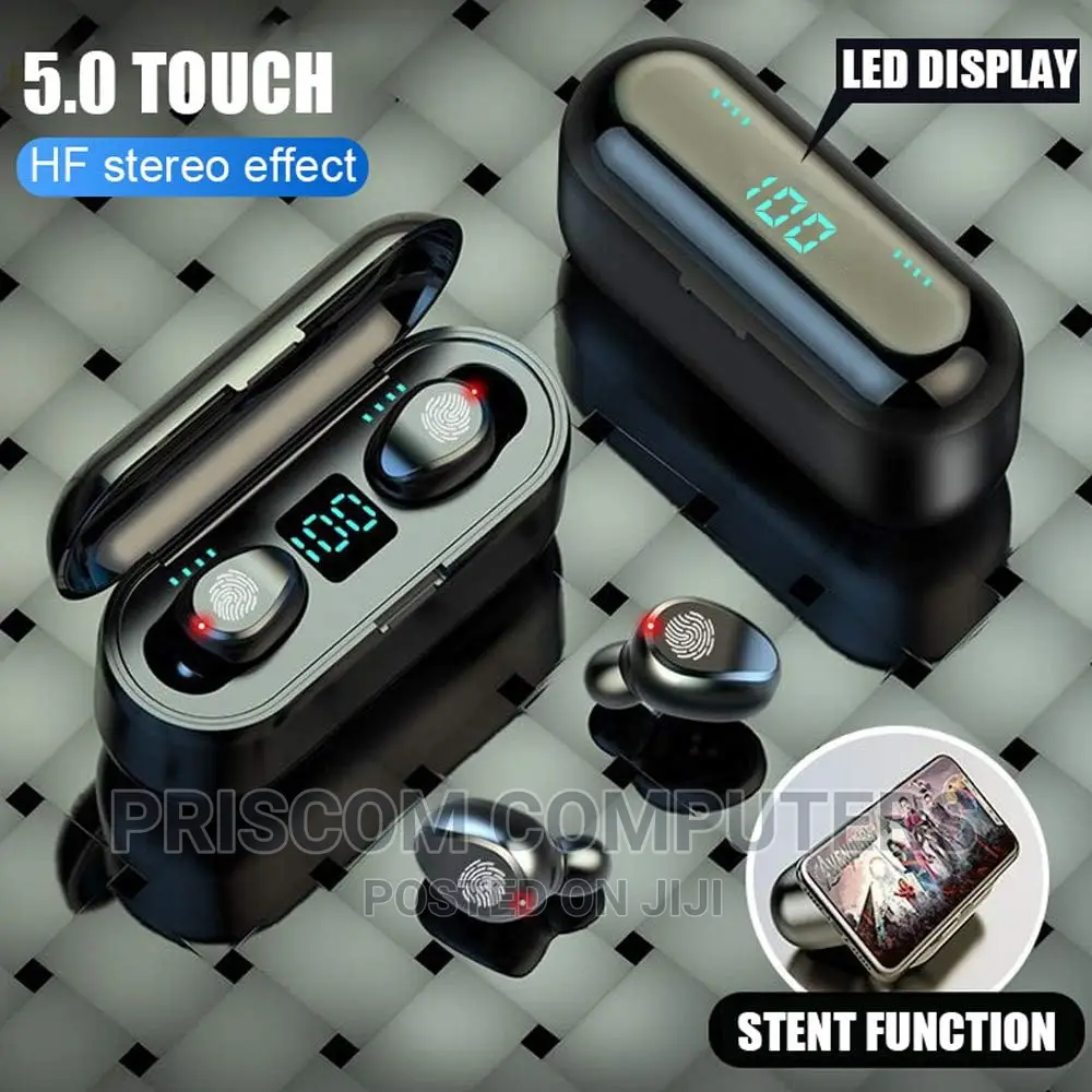 F9 Wireless LED Touch Bluetooth Earbuds Headphones Earphones