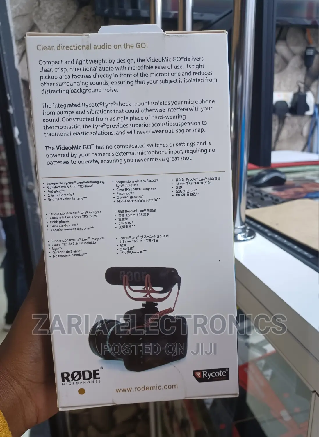 Rode Video Mic Go,Light Weight on Camera Microphone