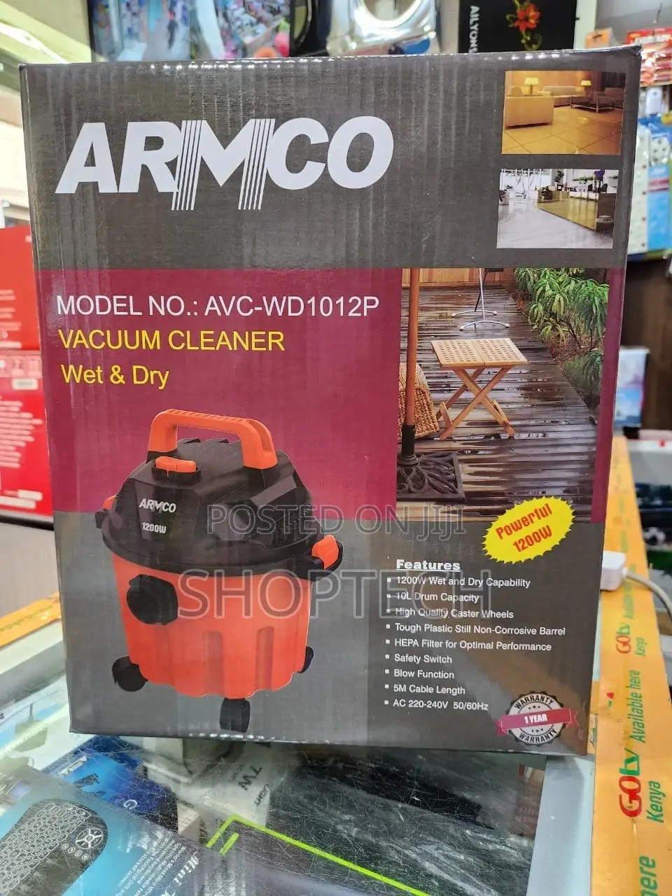*ARMCO 10litres Wet and Dry Vacuum Cleaner