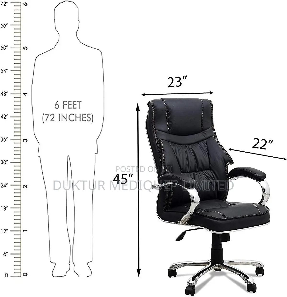 Orthopedic Executive Swivel Ergonomic Office Chair Chair