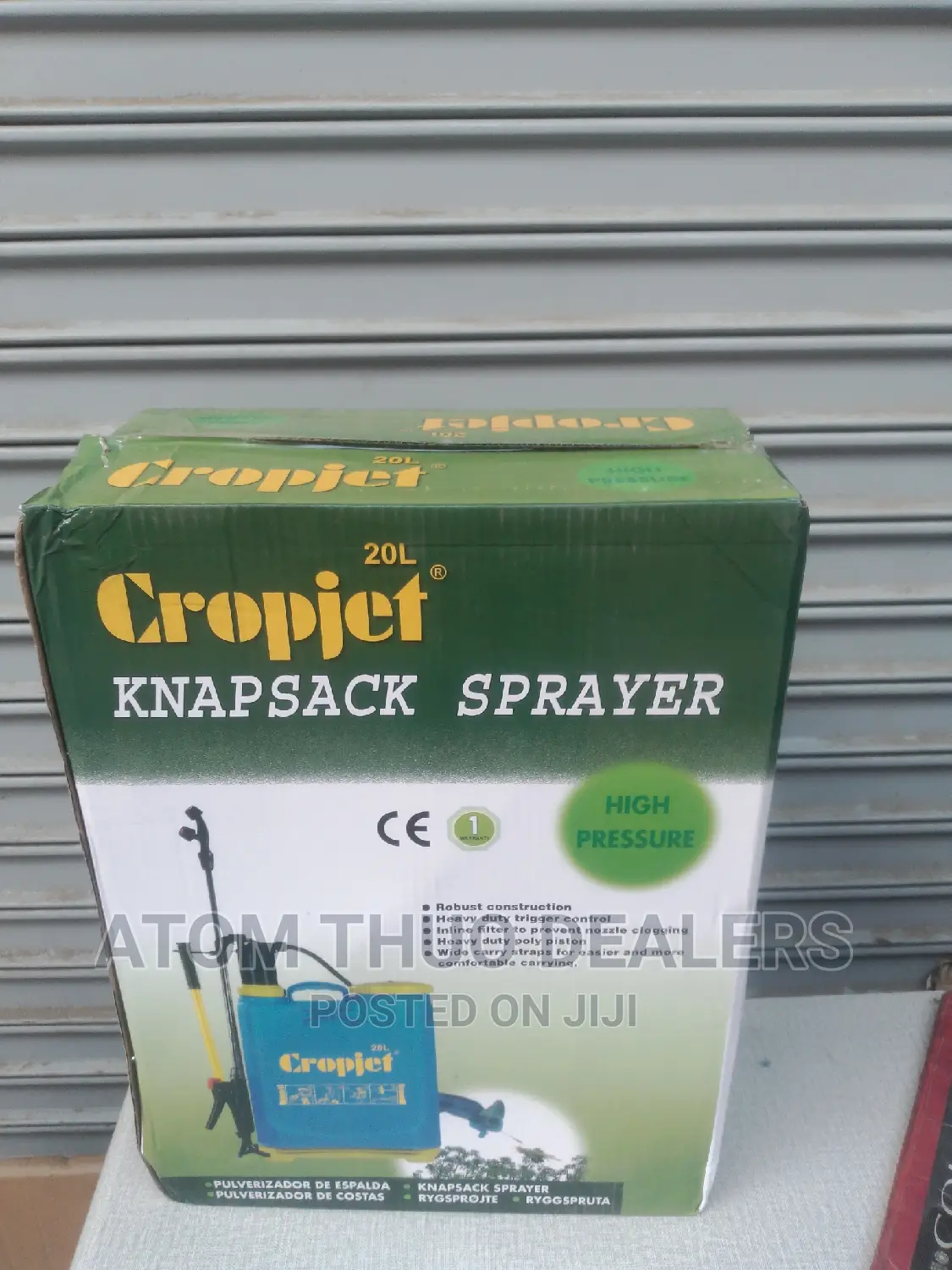 Durable 20ltrs Cropjet Knapsack Sprayer