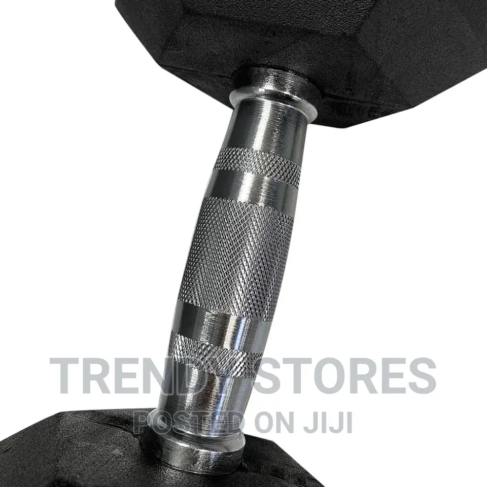 Rubber Coated Hexagonal Dumbbell Set From 5kg To 20kg