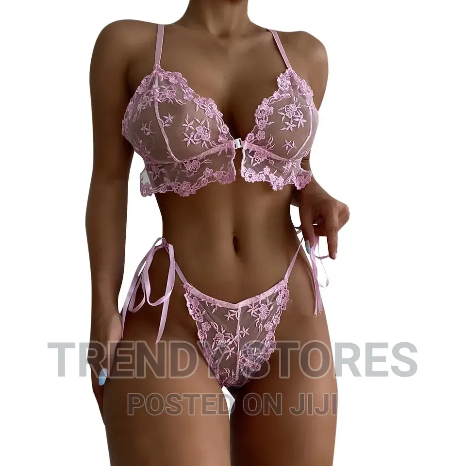 2pcs Pink Sexy Lingerie
