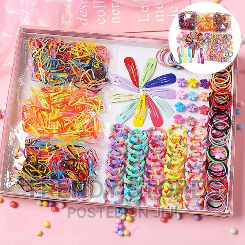 780pcs Colour Full Hair Band Set