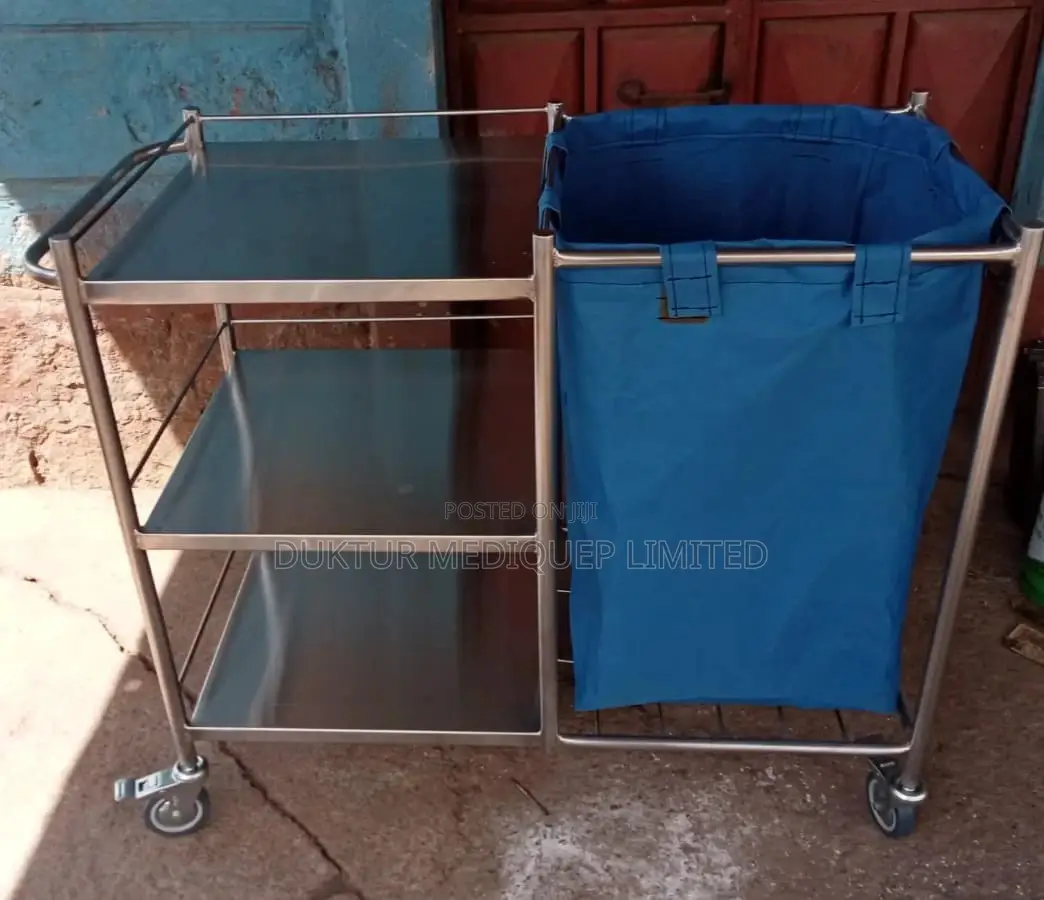 Locally Stainless Steel Made Linen Trolley