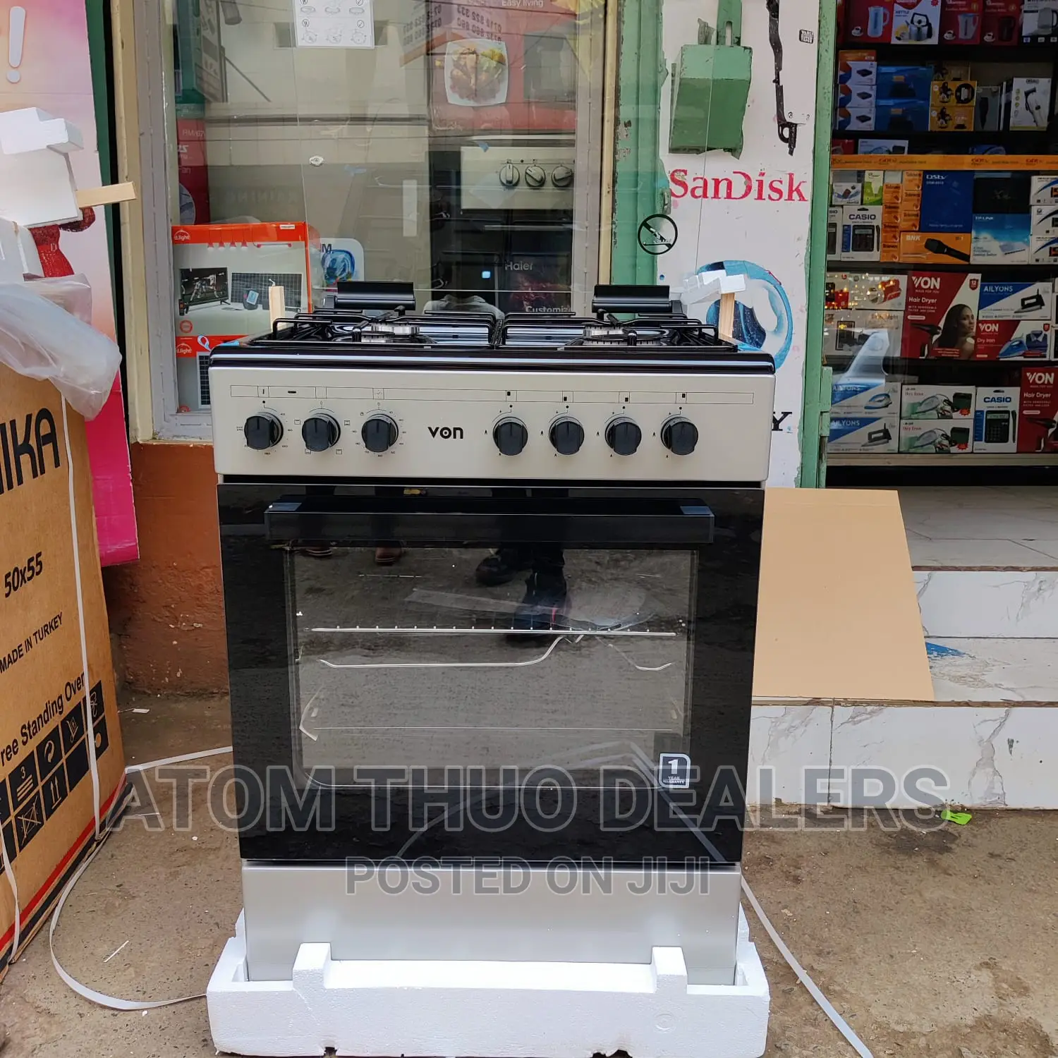 Von 60CM*60CM. 4GAS C-Cup Burners. Electric Oven 