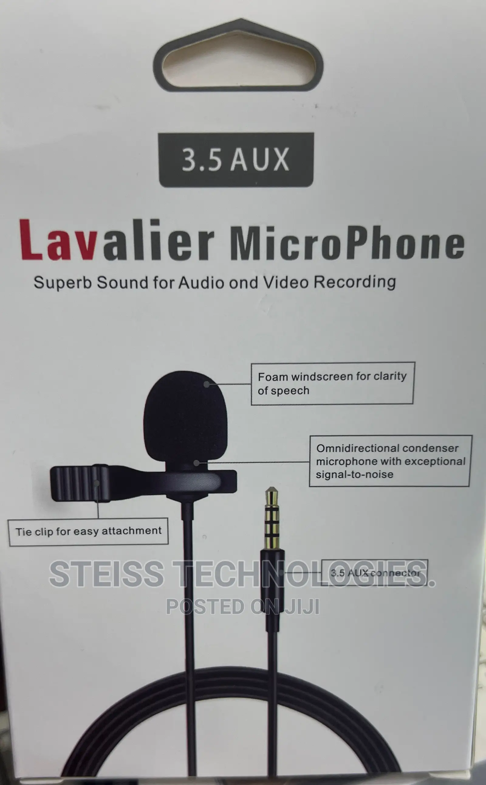 Lavalier Microphone Audio Jack