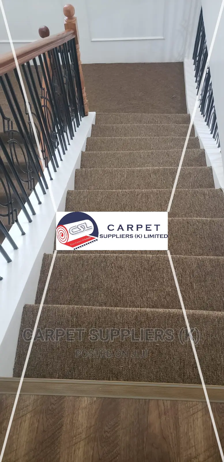 Brown Staircase Carpets