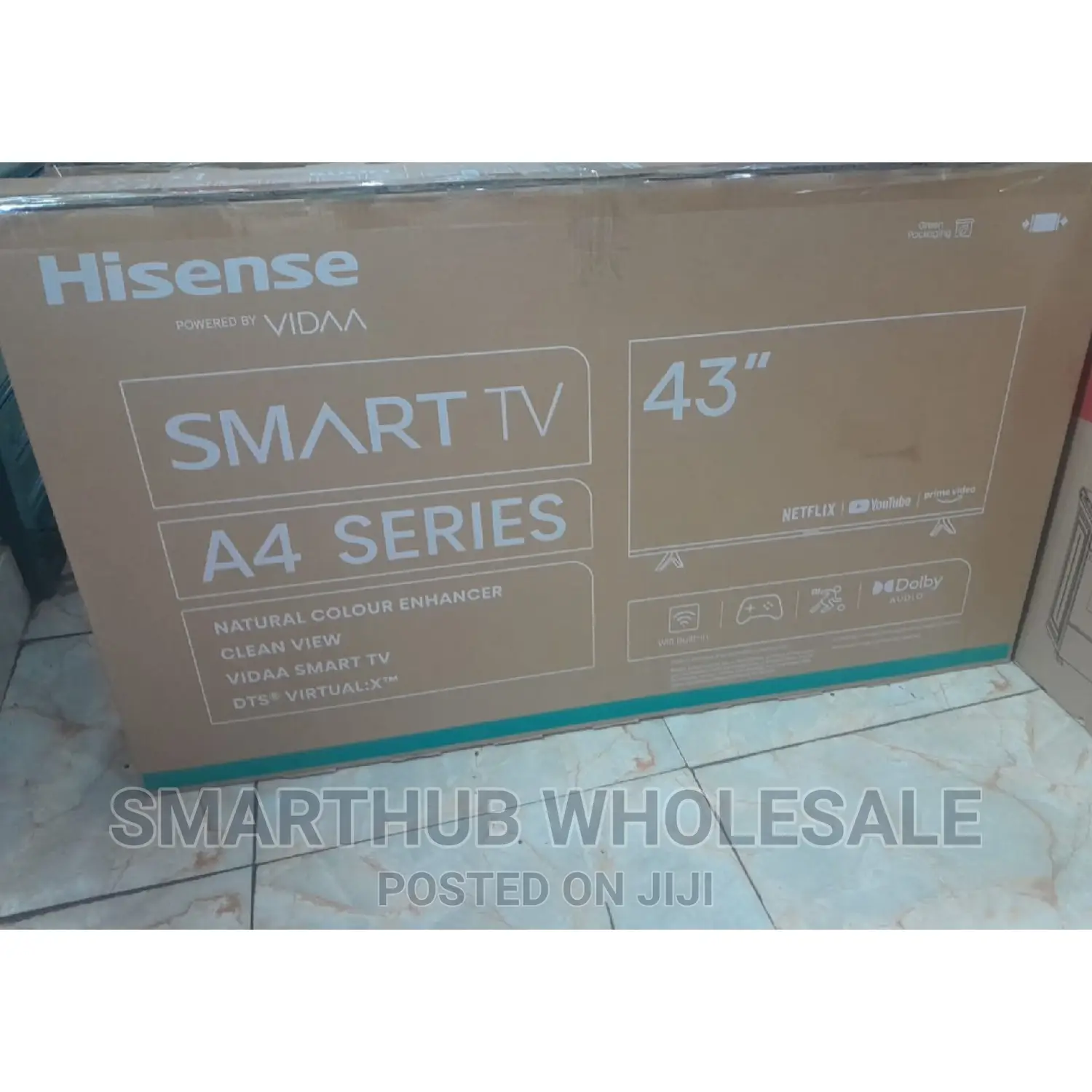 Hisence 43 Smart Frameless Tv A4g Series Tv