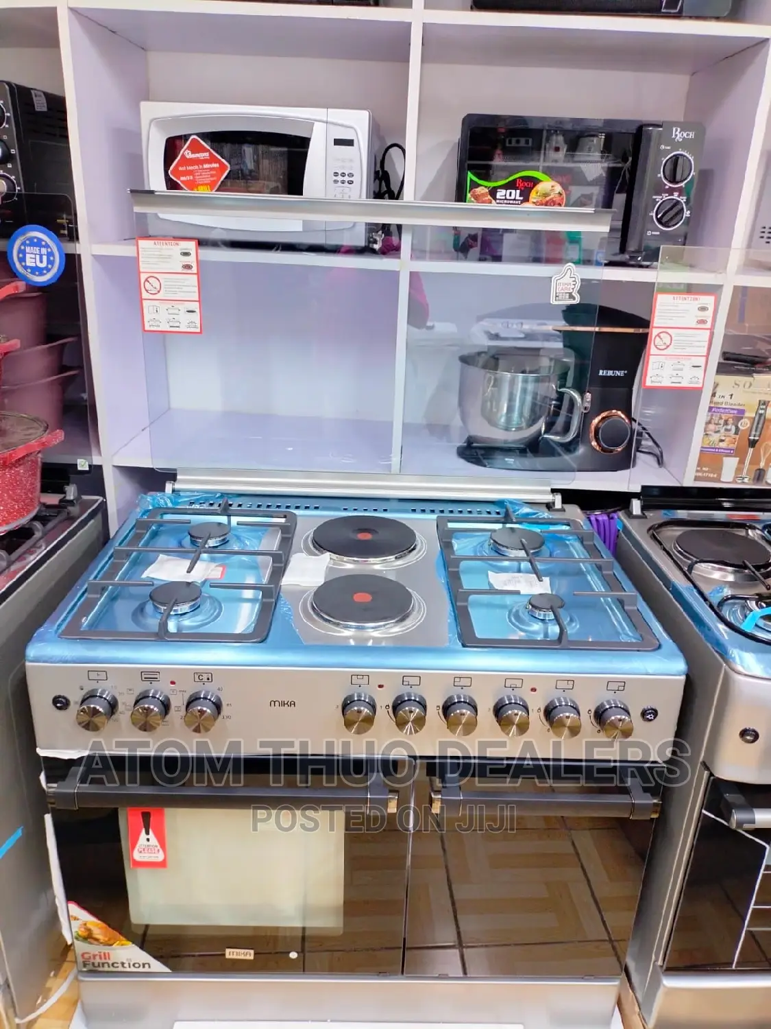 Mika 60/90 Standing Cooker 4g+2electric Oven