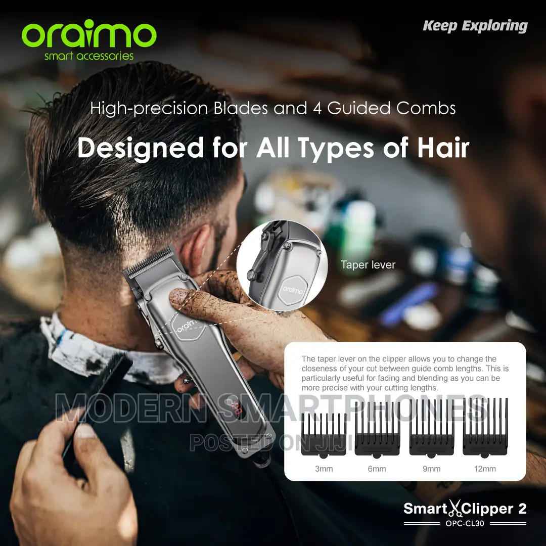 Oraimo Smartclipper2 Super Hair Clipper 150-Min Working