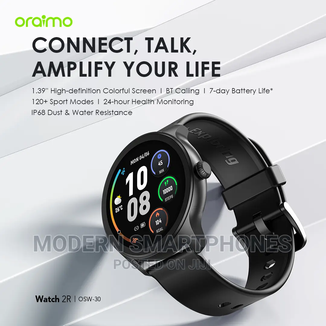 Oraimo Watch 2R Bluetooth Calling 1.39‘’ TFT Smart Watch