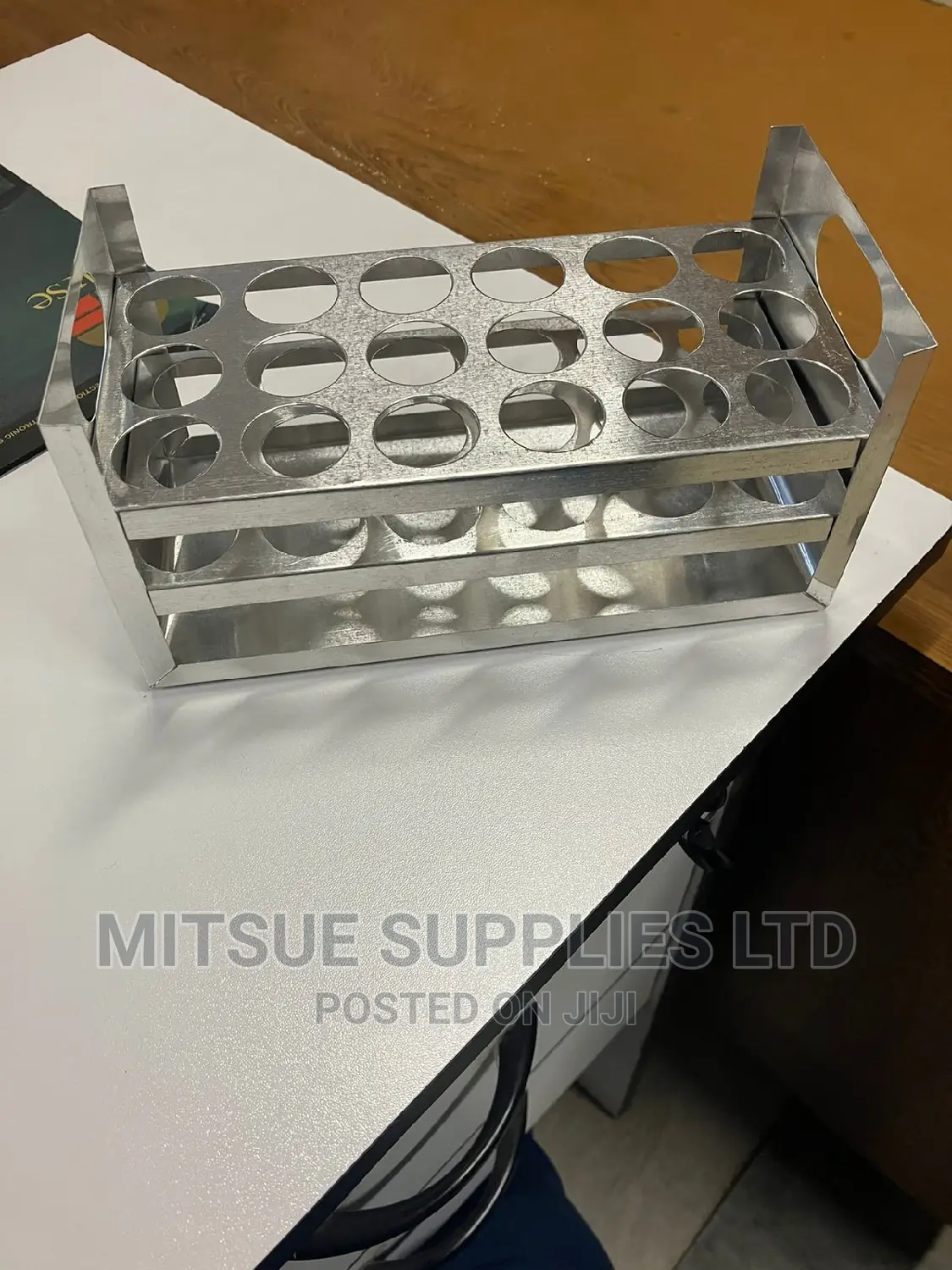 Test Tube Rack/Stand Aluminium With 18 Holes