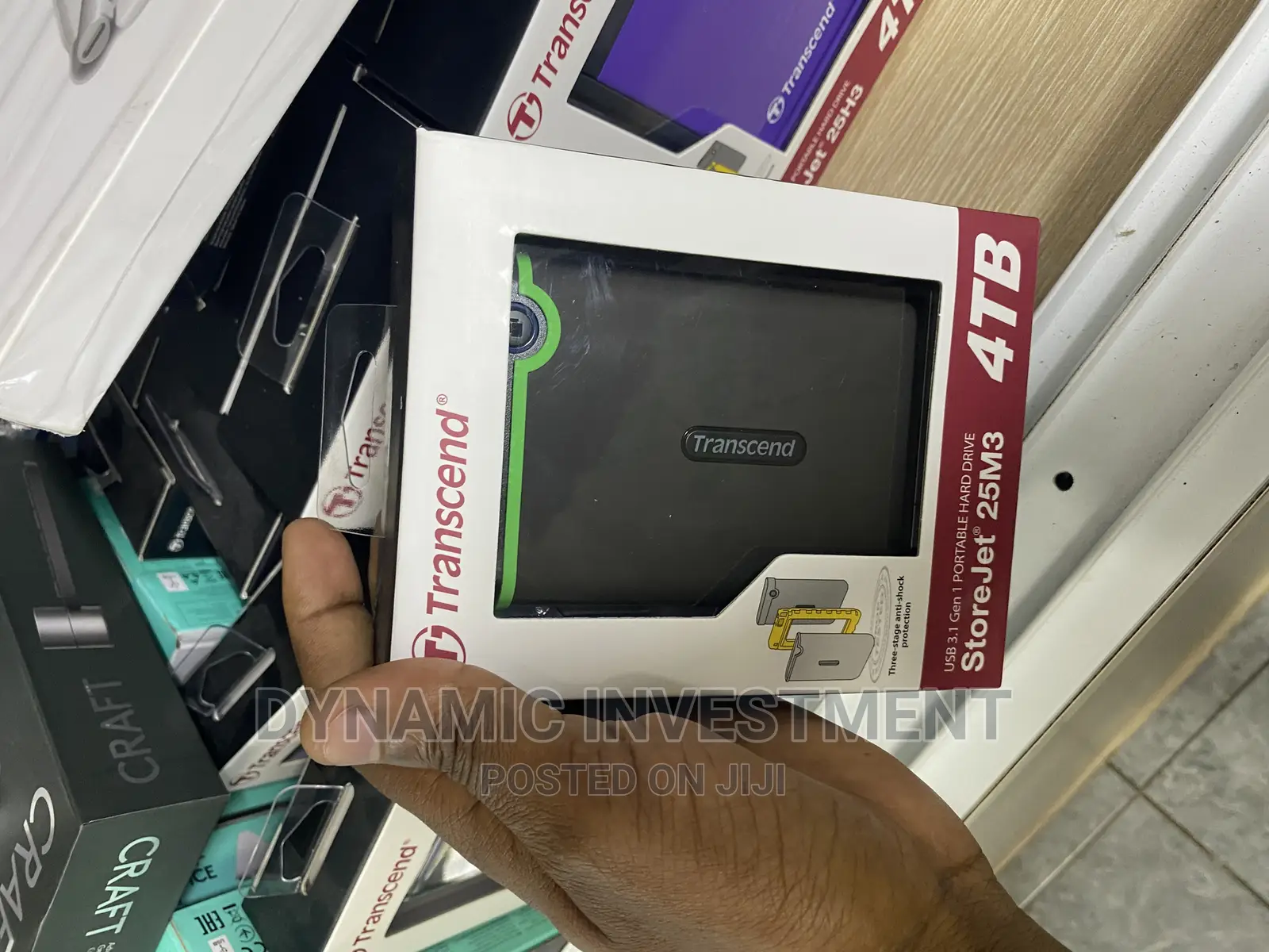 TRANSCEND Storejet Hard Disk 4TB, USB 3.1 External Hard