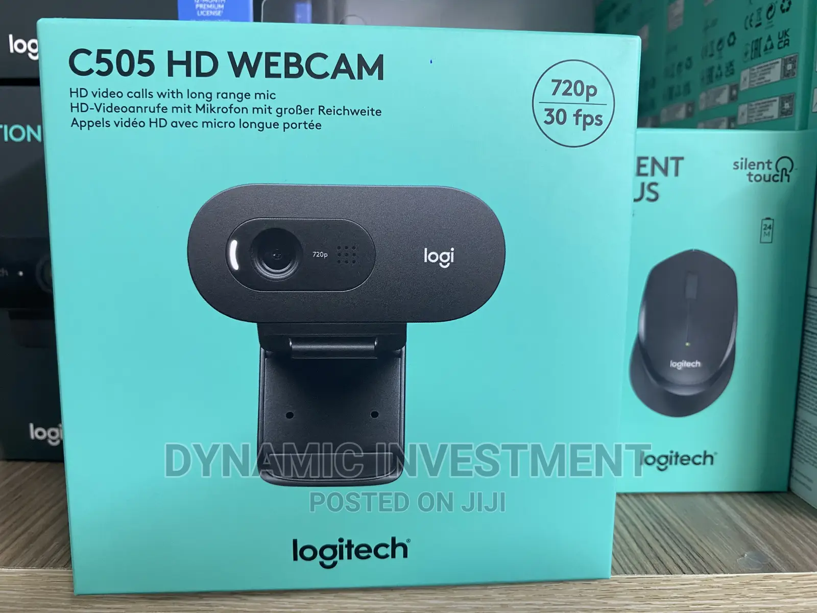 Logitech C505 HD Webcam - Streaming Webcam, 720p HD
