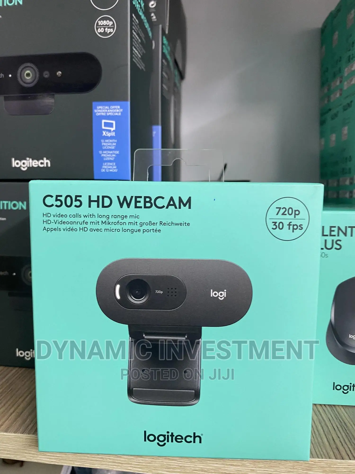 Logitech C505 HD Webcam - Streaming Webcam, 720p HD