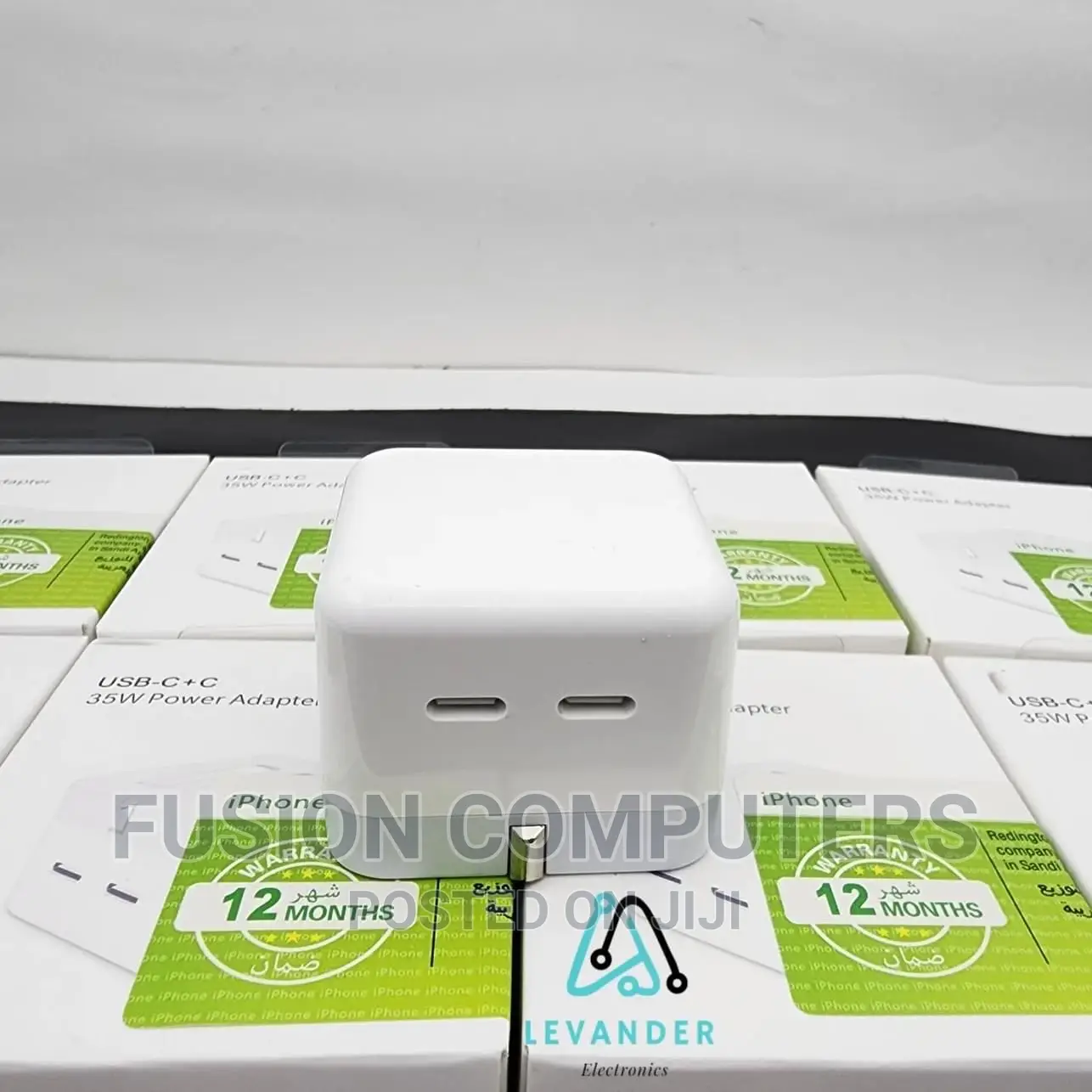 Original Apple 35W Dual USB-C Port Compact Power Adapter