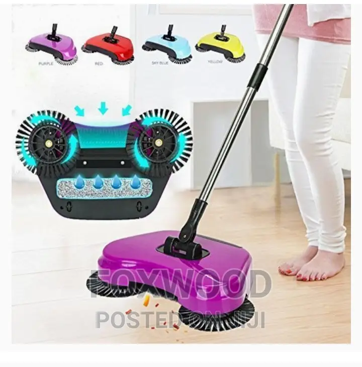 All-in-One Household Hand Push Rotating Sweeping Broom