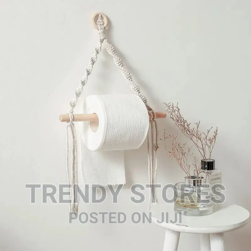 Toilet Paper Holder Tapestry Macrame