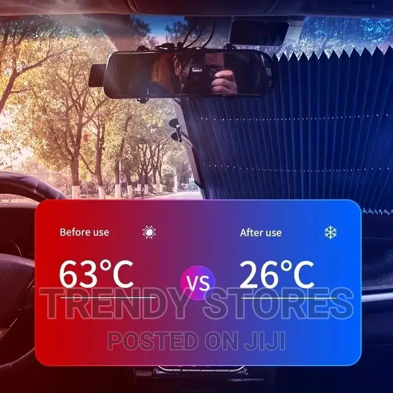 Aluminium Retractable Windscreen Shade Sunvisor