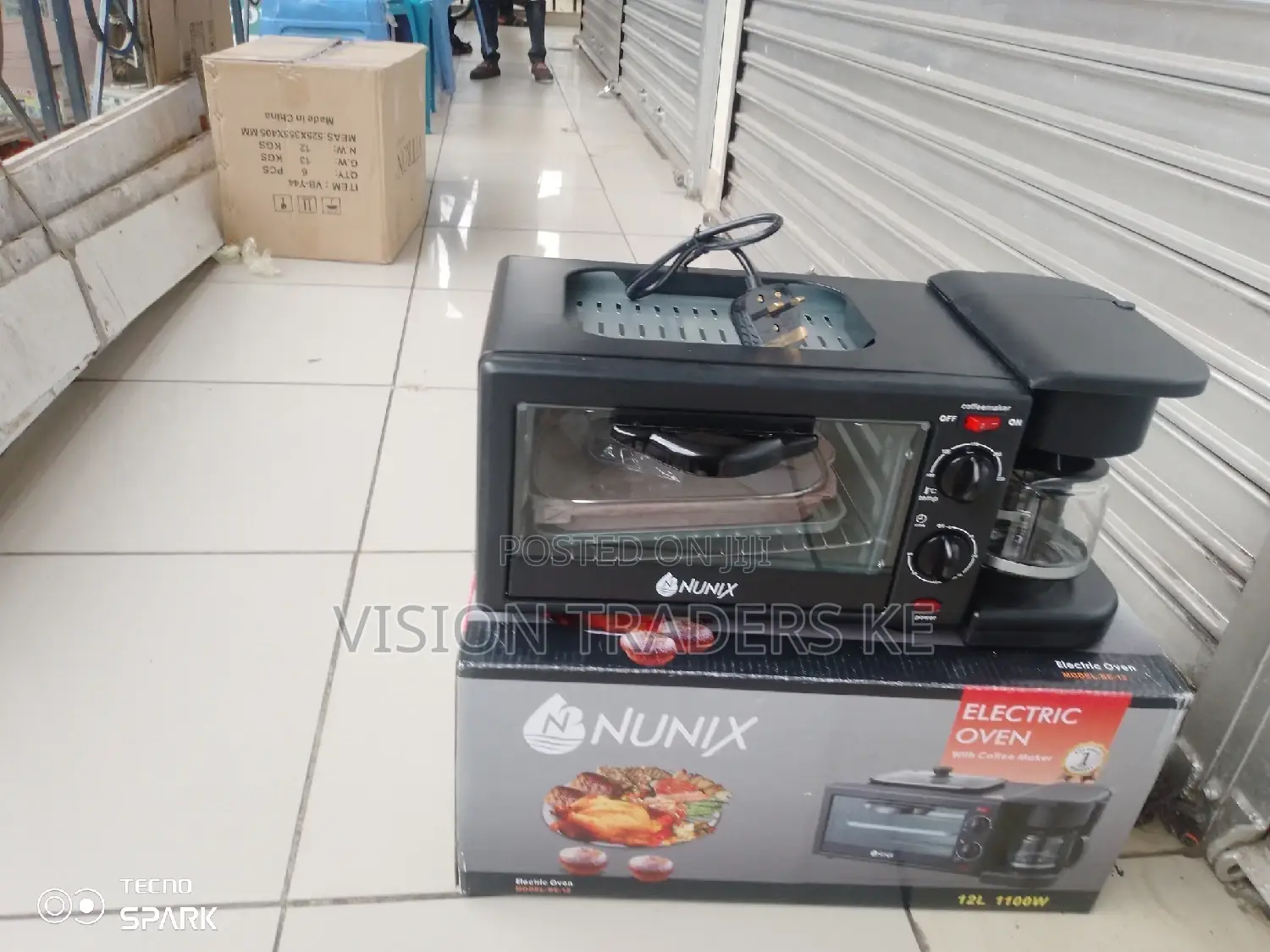 Nunix 3 in 1 Breakfast Maker: Toaster, Oven and Coffee Maker