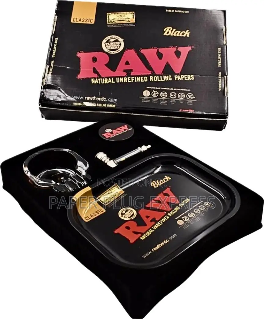 Raw Classic Smoking Kit - Black Gift Set