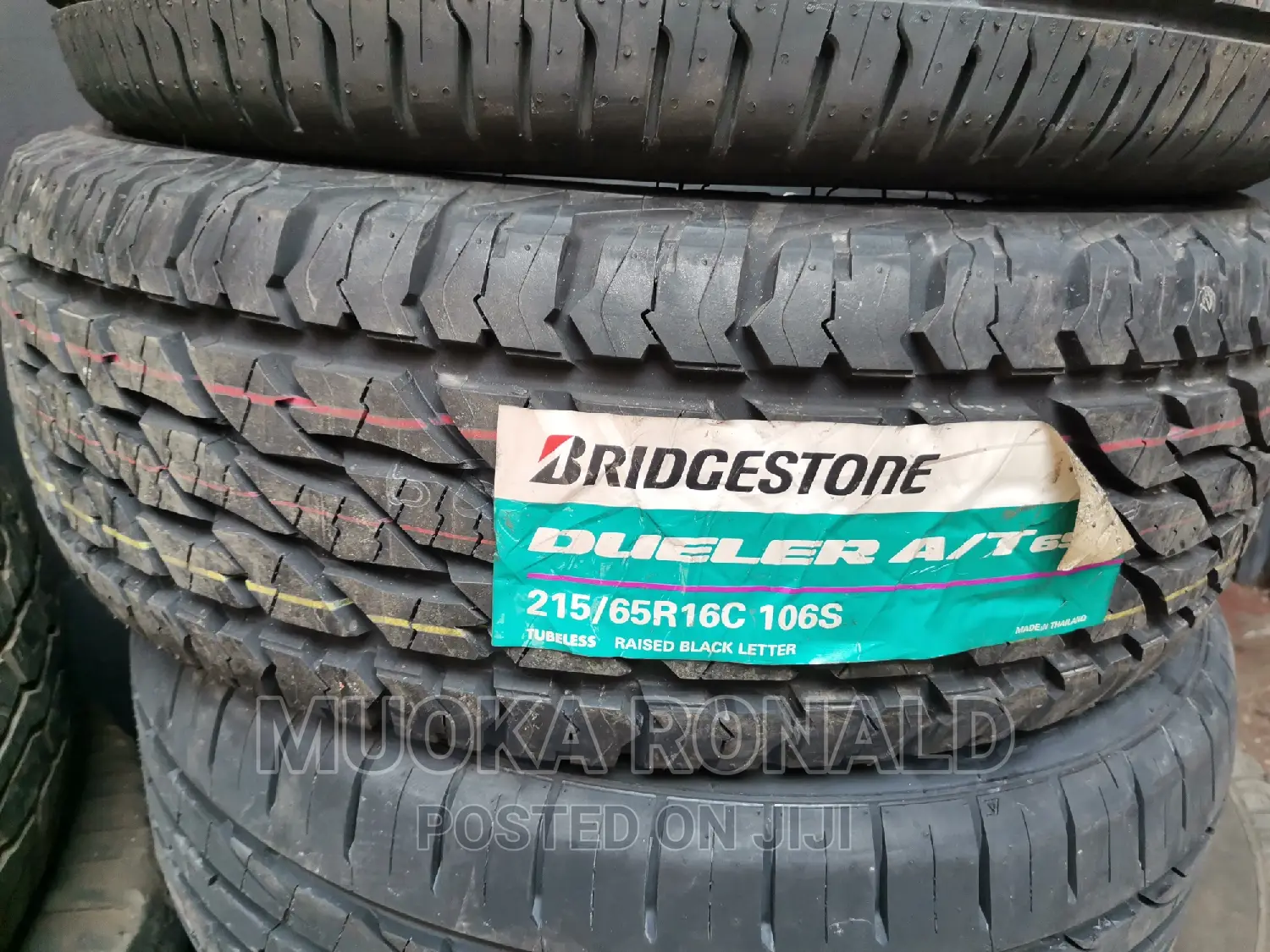 215/65r16c Bridgestone Tyre (A/T) 106S