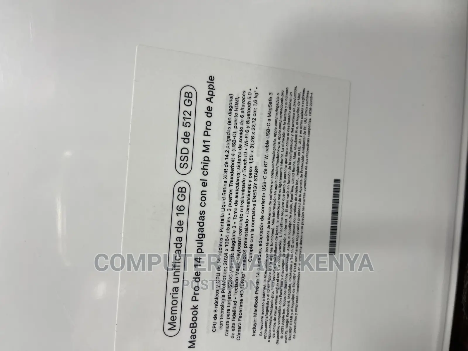 New Laptop Apple MacBook Pro 16GB Apple M1 Pro SSD 512GB