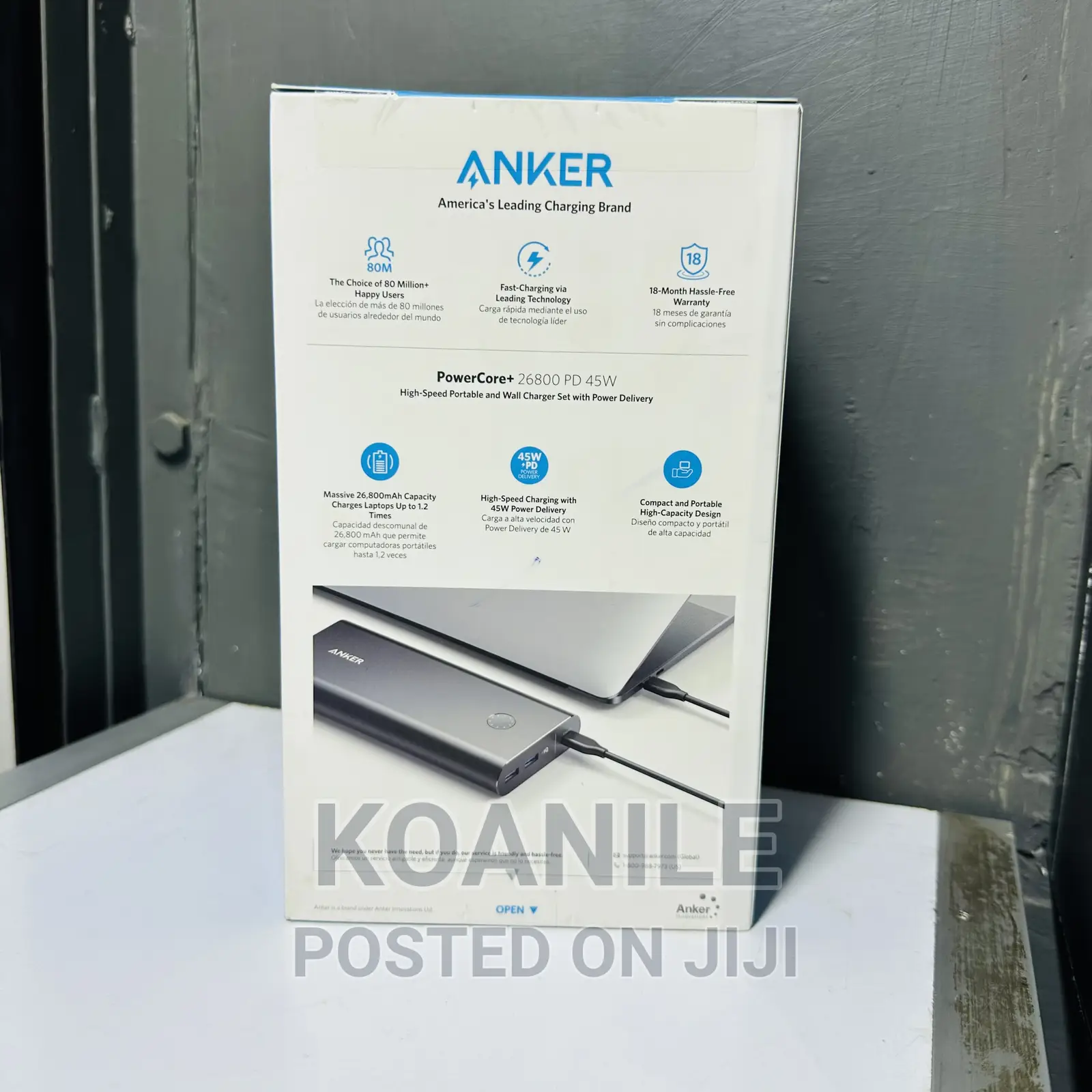 Anker Powercore+ 26800 PD 45W Laptop Powerbank